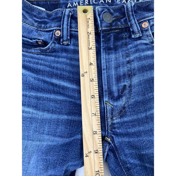 American Eagle Jeans Boys 25 x 26‎ Airflex Temp Tech Blue Dark Wash Denim - Picture 9 of 13